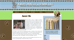 Desktop Screenshot of ahotdogonaleash.com